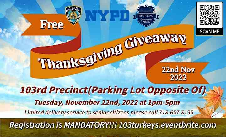 103rd Precinct Thanksgiving Turkey Giveaway - The Ketcham House